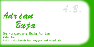 adrian buja business card